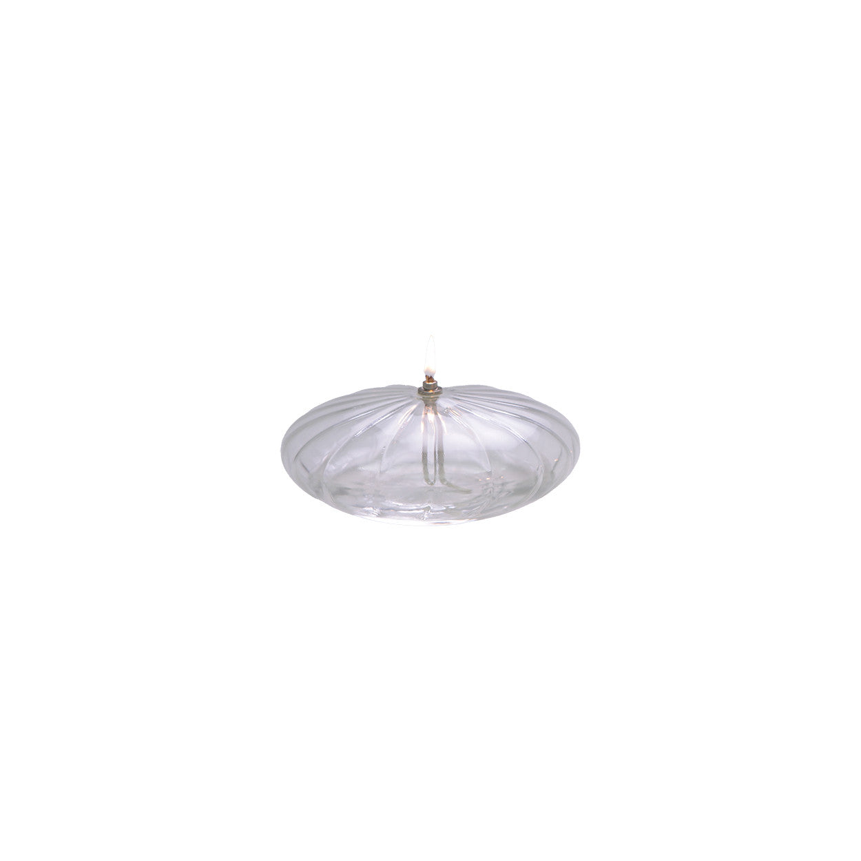Lampe à huile ellipse striée