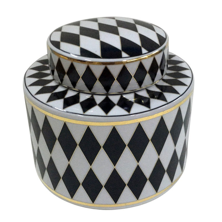 Vase Chess Noir et Blanc
