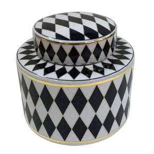 Vase Chess Noir et Blanc