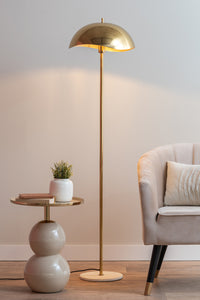 Lampadaire Waved Dome Gold