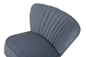 Fauteuil rétro Bouclette Bleu Dusty