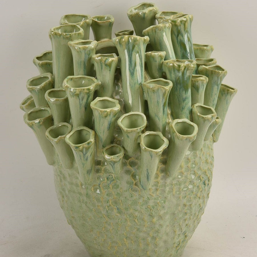 Vase Chanterelle Céramique Verte