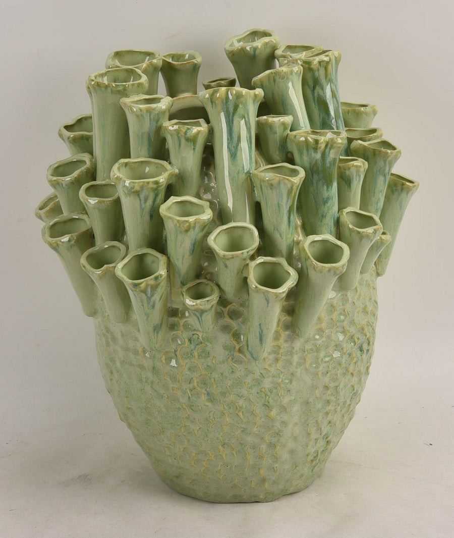 Vase Chanterelle Céramique Verte