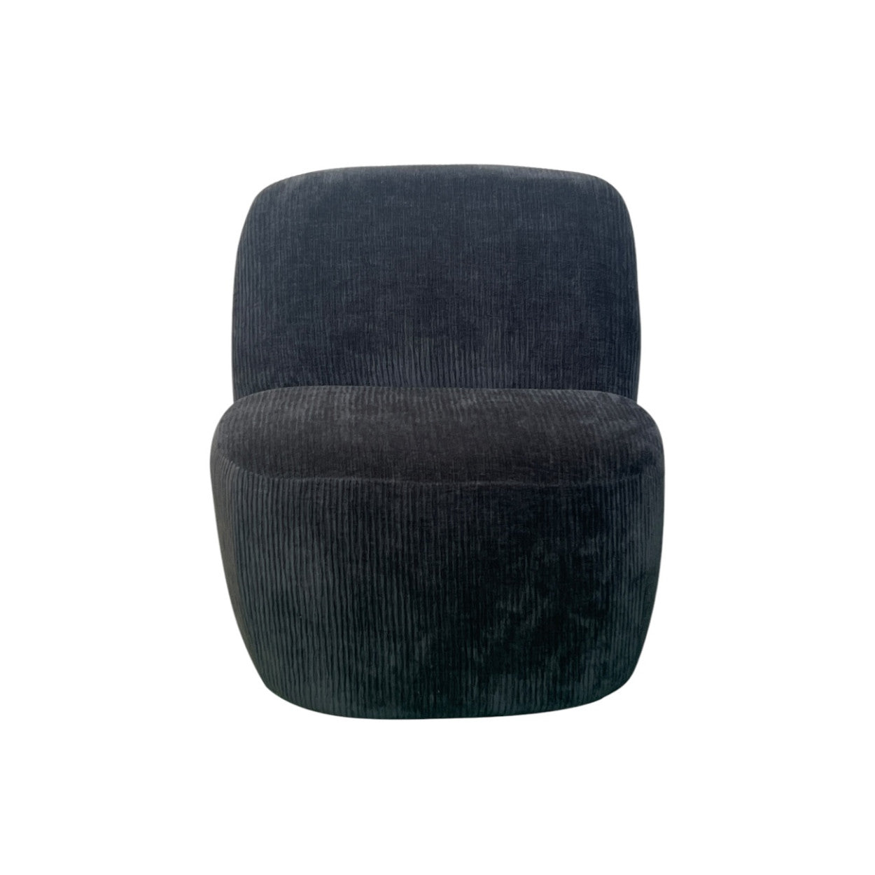 Fauteuil Belle Rive Velours Carbone