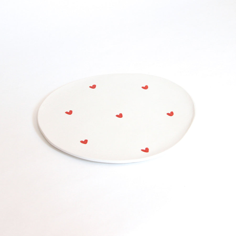 Assiette de présentation Coeurs