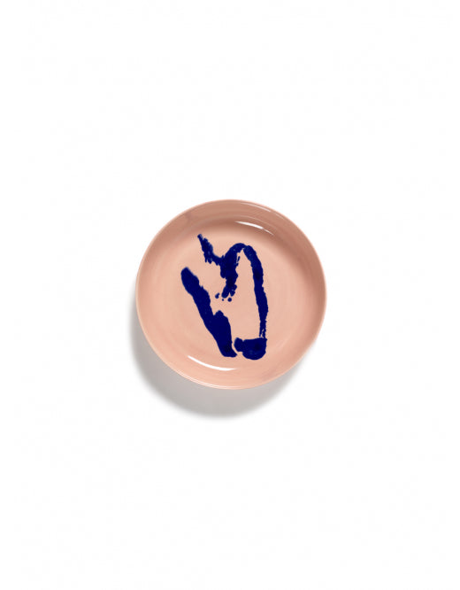 Lot de 2 assiettes hautes rose délicieux poivron bleu Feast