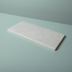 Planche rectangulaire en marbre blanc