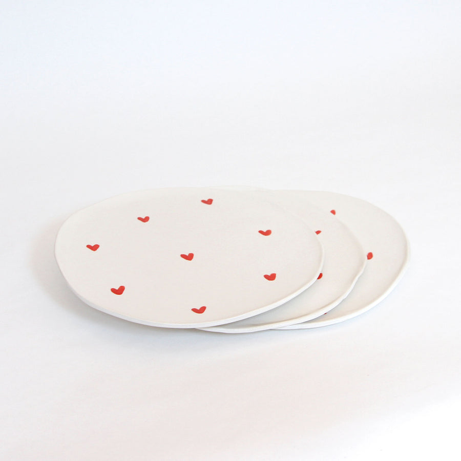 Assiette de présentation Coeurs