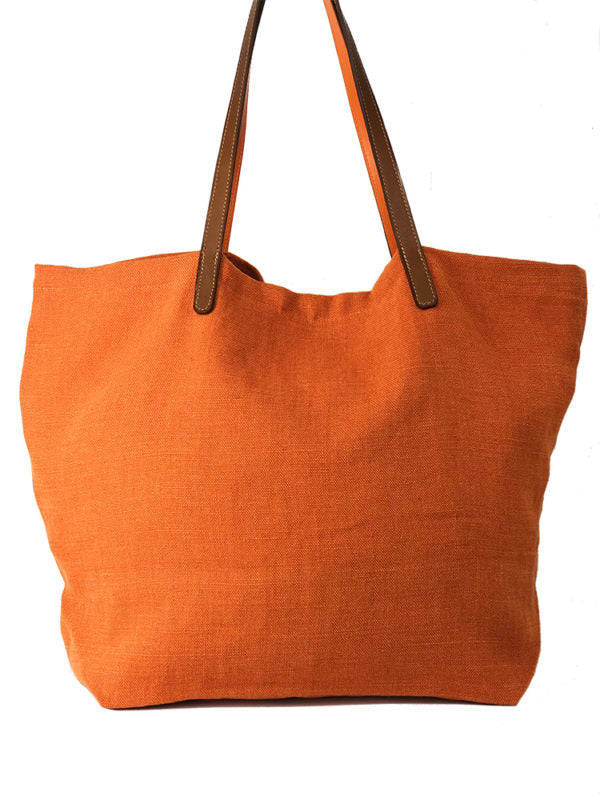 Sac cabas Lino orange