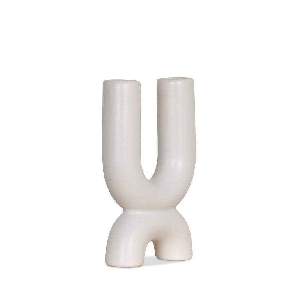Bougeoir ceramic 2 branches